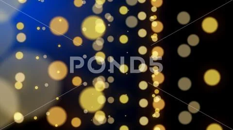 Shiny defocus bokeh lighting in romantic blue light night background for luxu Stock Illustration