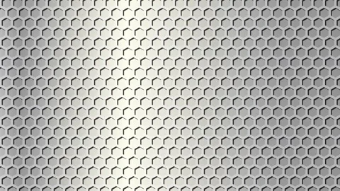 Shiny Diagonal Silver Hexagon Tiles Animation Stock Footage 313871996