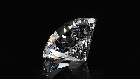 Shiny diamond rotating on a black background. Looping animation Stock Footage 232331734