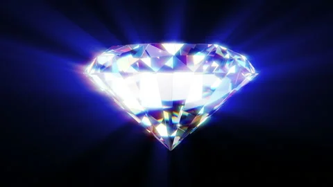 Shiny diamond rotation Video stock 87462871