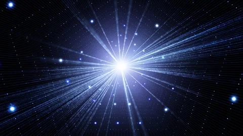 Shiny digital data tunnel lines travel animation Stock Footage 337431295