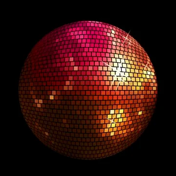 Shiny disco ball background Stock Illustration