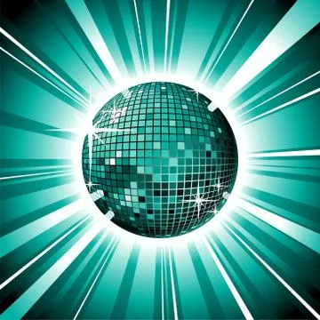 Shiny disco ball Stock Illustration