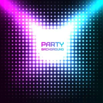 Shiny Disco Party Background 스톡 일러스트