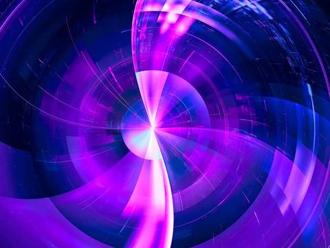 Shiny disk surface with radial rays - abstract illustration Stock Illustration