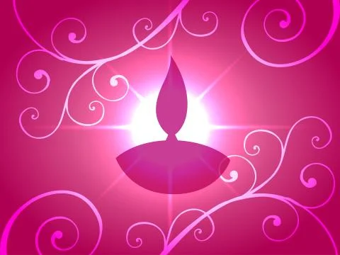 Shiny diwali background Illustrazione stock
