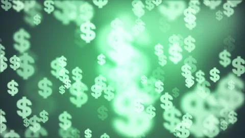 Shiny dollar sign random float illustration background new quality finance 스톡 일러스트