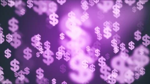 Shiny dollar sign random float illustration background new quality finance イラスト素材