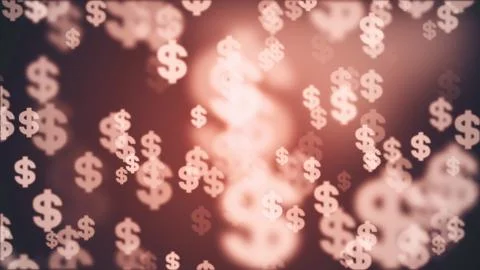 Shiny dollar sign random float illustration background new quality finance 스톡 일러스트