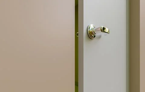 Shiny door handle Stockillustratie