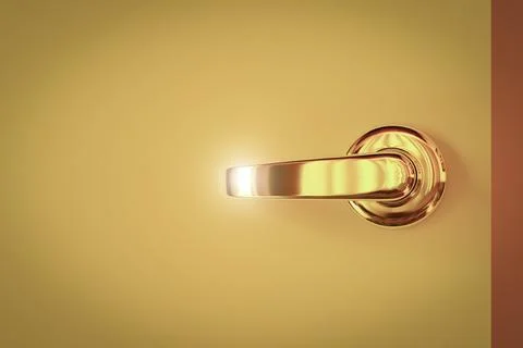 Shiny door handle Stock Illustration