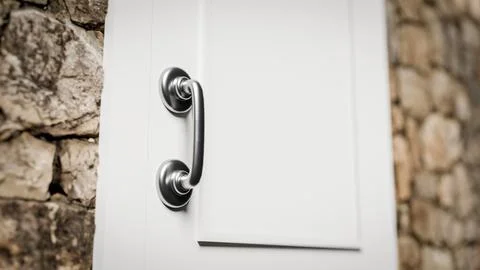Shiny door handle Illustration
