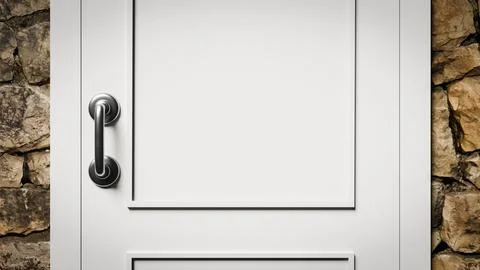 Shiny door handle Stock Illustration