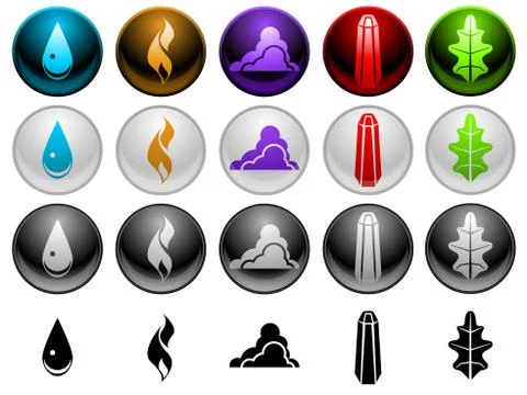 Shiny elements Stock Illustration