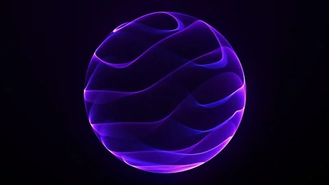 Shiny energy plasma particles orb dark minimalitic business background. Gra.. 库存影片 329067813