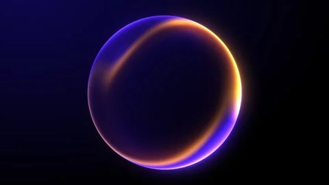 Shiny energy plasma particles orb on dark minimalitic business background. .. 스톡 동영상 330115056
