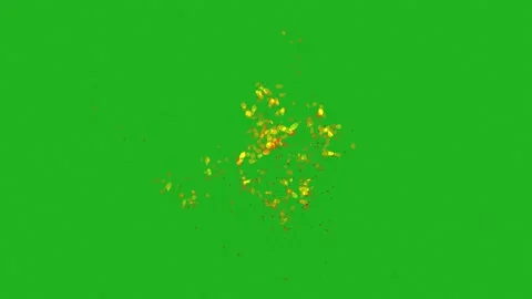 Shiny Exploded Ice Effect On Green Screen Stock Footage 240906780
