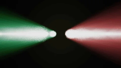 Shiny exploding particle colored lights collision motion graphics for logo 動画素材 112648643