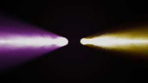 Shiny exploding particle colored lights collision motion graphics for logo Stock Footage 112649443