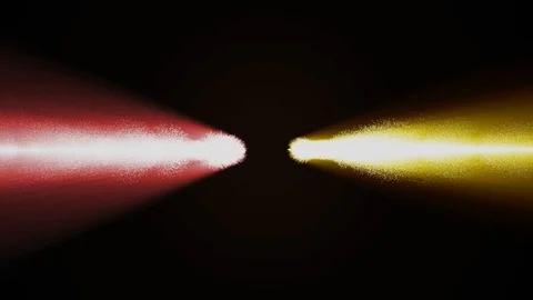 Shiny exploding particle colored lights collision motion graphics for logo 動画素材 112649731