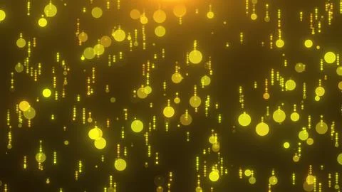 Shiny falling circle particles Stock Illustration