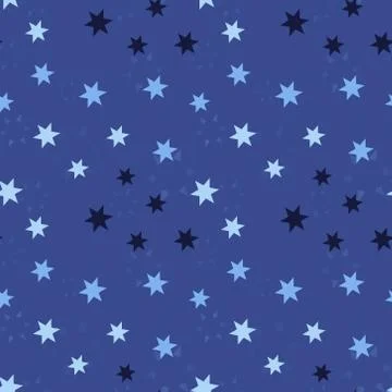 Shiny falling stars seamless pattern Stock Illustration