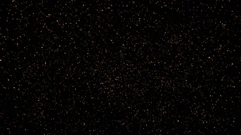 Shiny fiery particles flowing randomly on black background 4k UHD 60 fps Video stock 145812296