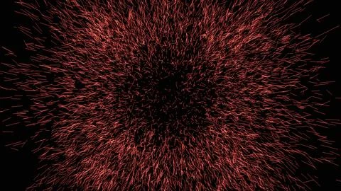 Shiny fire rays. Fire explosion. Extremely hot explosion with sparks and ho.. Stock Illustration