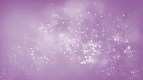 Shiny floating bokeh particles on pink background. Snowing background Video stock 108880682
