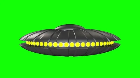 Shiny Flying Saucer Stock Footage 73337617