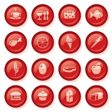 Shiny food Stock Illustration