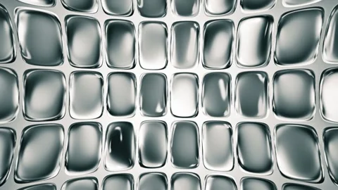 Shiny Futuristic Liquid Chrome Motion Background Stock Footage 344585402