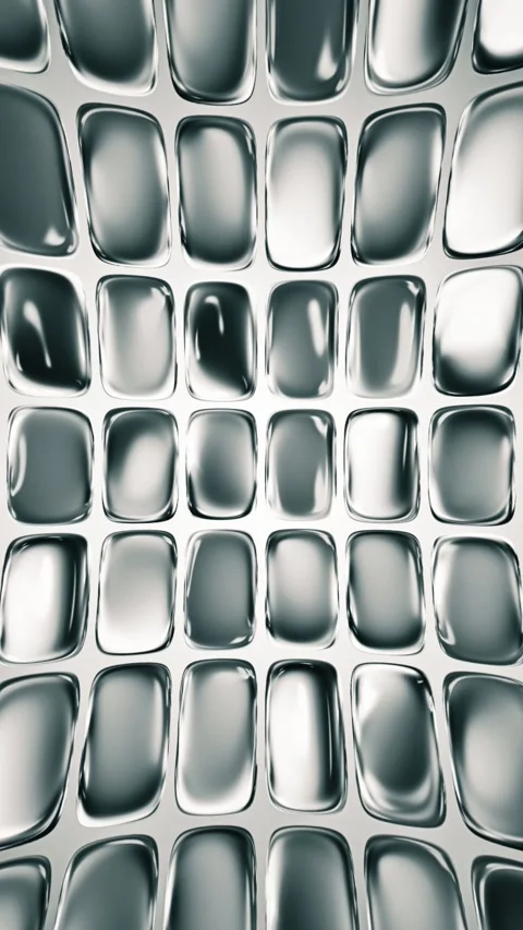 Shiny Futuristic Liquid Chrome Vertical Motion Background Stock Footage 344585404