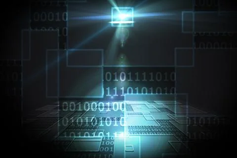 Shiny futuristic technological background 스톡 일러스트