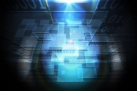 Shiny futuristic technological background 스톡 일러스트