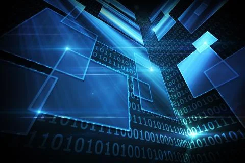 Shiny futuristic technological background 写真素材