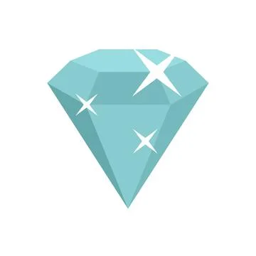 Shiny game diamond icon flat isolated vector イラスト素材
