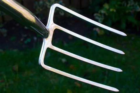 Shiny Garden Fork Stock Photos