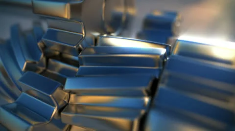 Shiny Gears Stock Footage 25038532