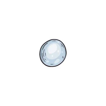 Shiny gem ball of seashell pearl in colored sketch style, vector illustration 스톡 일러스트