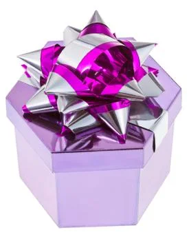Shiny gift box Stock Photos