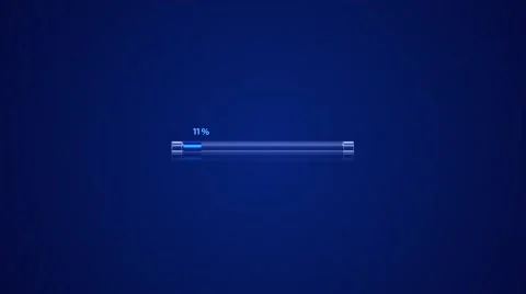 Shiny glass loading bar on blue little noisy background Stock Footage 59695795