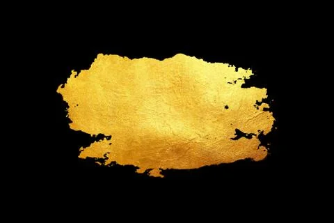 Shiny / glittering golden texture pattern isolated on black background Stock Illustration