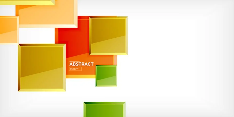 Shiny glossy metallic or plastic square design background. Vector Illustration 스톡 일러스트