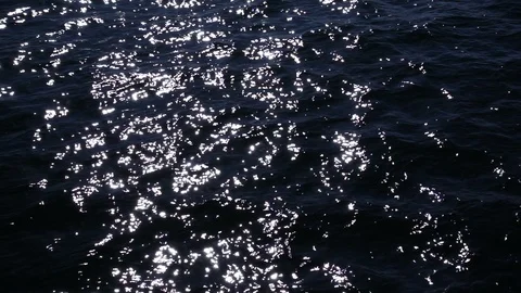 The Shiny Glows on Sea Stock Footage 100201984