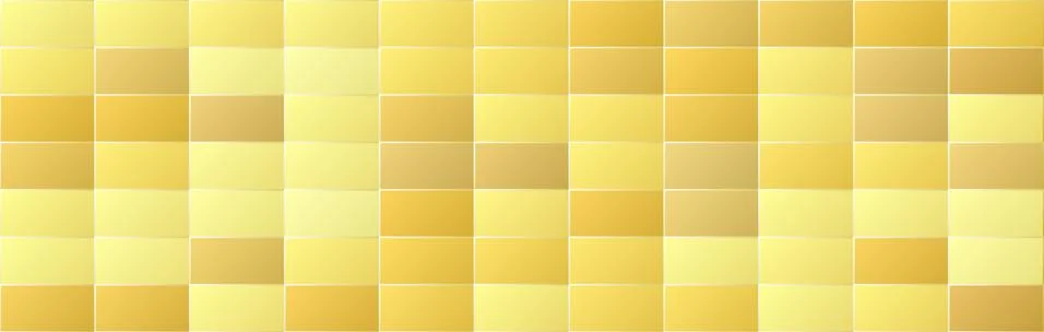 Shiny gold gradient color rectangle shapes seamless pattern background Stock Illustration