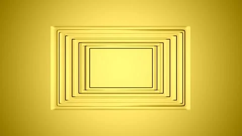 Shiny gold rectangular frame, for your photo and text or video content Stock Footage 135255915