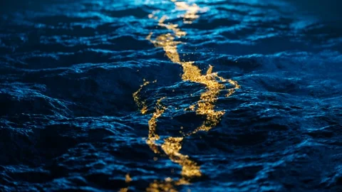 Shiny gold vein in the solid rock. Expensive noble metal. Golden ore. Render CGI Stock Footage 201213109