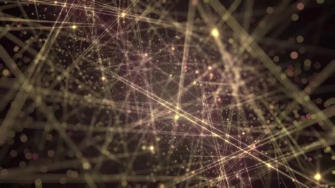 Shiny Golden Galaxy Strings Motion Animation Background 스톡 동영상 282612685