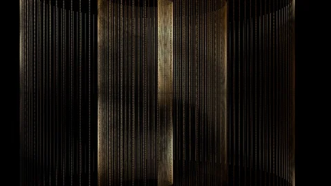 Shiny golden lines moving Stock Footage 108754080